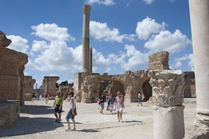 karthago Siegerarchitektur: Römische Thermen in Karthago.